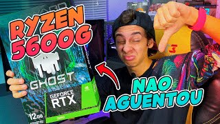 RTX 3060 em um Ryzen 5600G  Gargala Teste em jogos [upl. by Chuch]