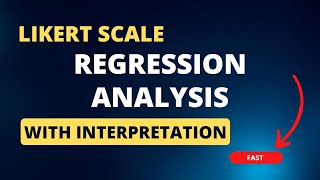 Regression of Likert scale [upl. by Ahsirk150]