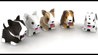 Como hacer un perro de papel facil [upl. by Ayk]