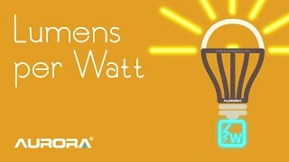 Lumens per Watt amp LED Efficacy  Aurora Lighting Presents [upl. by Paxon]