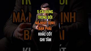 5 cái quotĐỪNGquot trong đời mà nhất định bạn phải KHẮC CỐT GHI TÂM  DBDMoney shorts [upl. by Cochard]