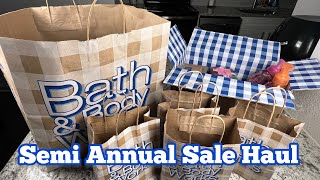 Bath amp Body Works Haul Semi Annual Sale SAS Summer 2024 [upl. by Cacilie]