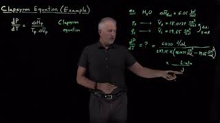 The Clapeyron Equation  Physical Chemistry I  057 [upl. by Benedix]