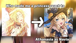 Who made me a princess react to Athanasia as Navia  11 Gacha club [upl. by Harned725]