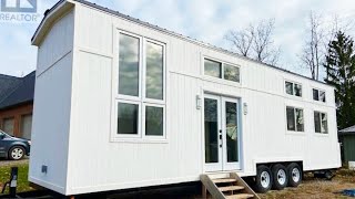 Possibly The Most Beautiful White Brand New Tiny House Ever [upl. by Falo]