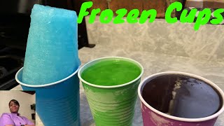 How To Make Frozen Cups  Freeze Cups  Icy Cups  Cool Cups  Chilly Cups [upl. by Oesile]