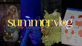 summer vlog balancing college amp personal life jhenè concert friends vacay haul amp more [upl. by Woehick]