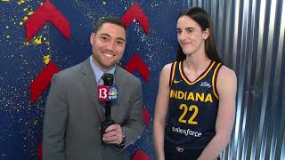 1on1 with Indiana Fevers Caitlin Clark at Media Day [upl. by Rosemarie]