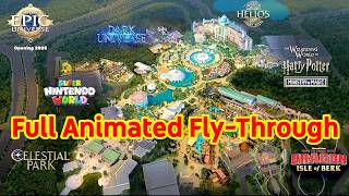 Universal Epic Universe Complete Full Animated FlyThrough [upl. by Anreval]