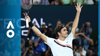 Roger Federer v Marin Čilić match highlights F  Australian Open 2018 [upl. by Gusti]