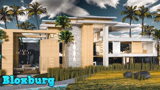 Bloxburg Mansion Villa Modern House  House Build  Roblox [upl. by Anatak479]