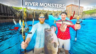 The BIGGEST Fishing Lures vs BIGGEST River Fish NEW PB Caught [upl. by Brosine263]