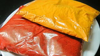 How to store Red Chilli Powder and Turmeric Powder Tips and Tricks to store spices for a long time [upl. by Latoya867]