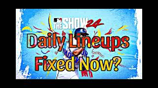 MLB the Show 24 Update Is Daily Lineups Fixed [upl. by Latia145]