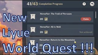 New Liyue World Quest in V24 [upl. by Ellennoj]