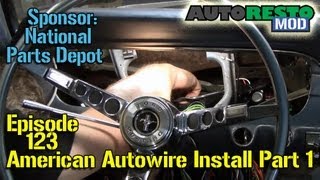 American Autowire Installation 65 Mustang Part 1 Episode 123 Autorestomod [upl. by Enybor796]