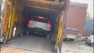 New 2024 Volvo XC40 Mini SUV Car 🔥⚡ Car Transport Service Door to Door 🚛 Truck Loading Process ❤️😇🥰😍 [upl. by Ahtennek]