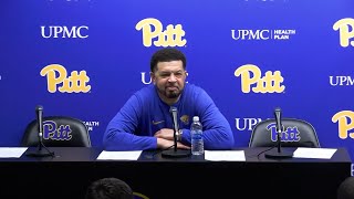 Pitt Mens Basketball  Postgame vs Louisville  Jeff Capel Blake Hinson and Zack Austin [upl. by Leoline138]