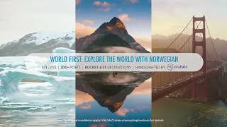 My Cruises  Explorations by Norwegian  YearRound 371Day World Journey [upl. by Gnav438]