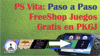 PS Vita FreeShop tienda de descarga de Juegos PKGJ Paso a Paso [upl. by Leahicm]