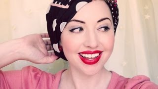 Four New Ways to Tie a Headscarf More Vintage Glamour [upl. by Nnahsal]