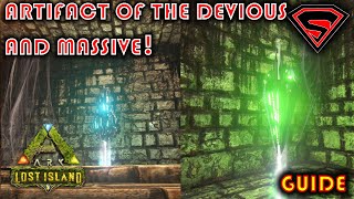 ARK LOST ISLAND ARTIFACT OF THE DEVIOUS AND MASSIVE  HOW TO GET THE ARTIFACTS EASY [upl. by Ennasirk888]