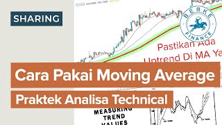 Cara Pakai Moving Average Praktek Analisa Teknikal Saham [upl. by Aphra]