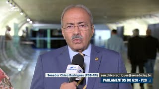 P20 Para Chico Rodrigues encontro dará destaque à economia meio ambiente e organização social [upl. by Candie577]