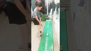 Golf Hi Tee Practice at Home shortsvideo golfgirl golfpractice asmr asmrsounds golf [upl. by Nitnert463]