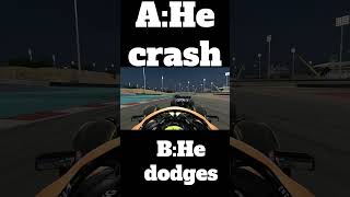 F1 22 Mcleren Bahrain crash [upl. by Annorah596]