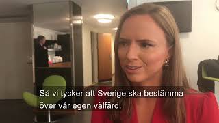 Intervju med Sara Skyttedal KD från seminariet quot100 dagar kvar till EUval  vad vill partierna [upl. by Par521]