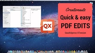 PDF to QuarkXPress  PDF Importer XT Demo [upl. by Annasus]