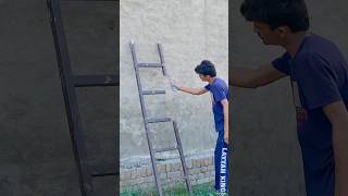 ladder illusion  MrWassi  zach king ladder video editing [upl. by Eeneg]