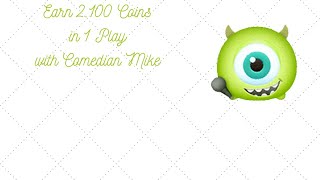 Disney Tsum Tsum  Earn 2100 Coins in 1 Play  Comedian Mike [upl. by Aibos174]