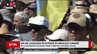 MII DE LOCALNICI ÎN STRADĂ ÎN INSULELE CANAREȘtiri B1TV21 oct 2024 [upl. by Sirenay]