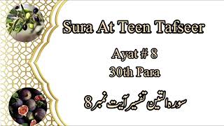 Sura At Teen Ayat 8 Tafseer 30th Para【noorulhudaonlineAcademy 】 [upl. by Flora]