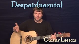 Despairnaruto Takanashi Yasuharu Guitar Cover Lesson with TAB [upl. by Occer]