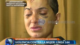 Violencia contra la mujer la historia de Lorena  Telefe Noticias [upl. by Ahsenek]