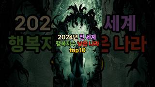 2024년 전 세계 행복지수 낮은 나라 top10 쇼츠 랭킹 이슈 순위 vrew 나라 행복 [upl. by Domenech]