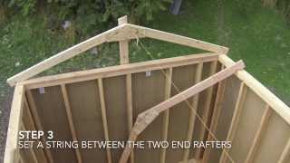 How To Build A Shed  Part 7  Shed Roof Framing [upl. by Ganiats516]