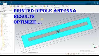 printed dipole antenna using cst [upl. by Behl183]