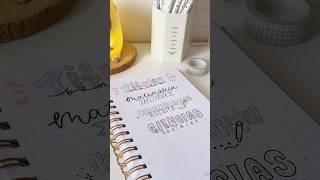 Títulos bonitos sin Lettering🤩💗 lettering apuntes apuntesbonitos plumones titulos study fyp [upl. by Aisyla]