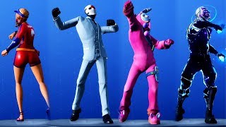 NEW FIST BUMP EMOTE SHOWCASED WITH ALL SKINSOUTFITS FORTNITE [upl. by Siroled]