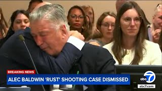 Alec Baldwin breaks down in tears as judge dismisses quotRustquot case [upl. by Ycart]