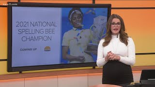 Zaila Avantgarde is the the first African American winner of the Scipps Spelling Bee [upl. by Ayenet]