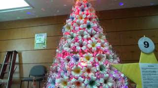 CHRISTMAS TREE MADE IN RECYCLED MATERIALS [upl. by Akcinahs]