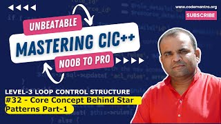 32  Core Concept Behind Star Patterns Part 1  Mastering in CC  CODEMANTRA  2024 [upl. by Edlin]