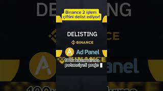 Binance Not CoinBNB Delist ediyor [upl. by Tynan]