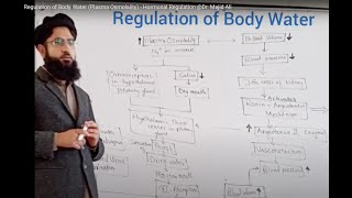 Body Water Regulation Plasma Osmolality  Hormonal Regulation MajidAli2020 [upl. by Eicyac]