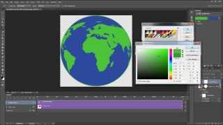 Speed Art Creating a 3D Spinning Globe [upl. by Perrin]